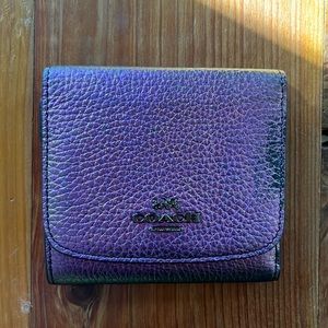 Coach Wallet, purple hologram